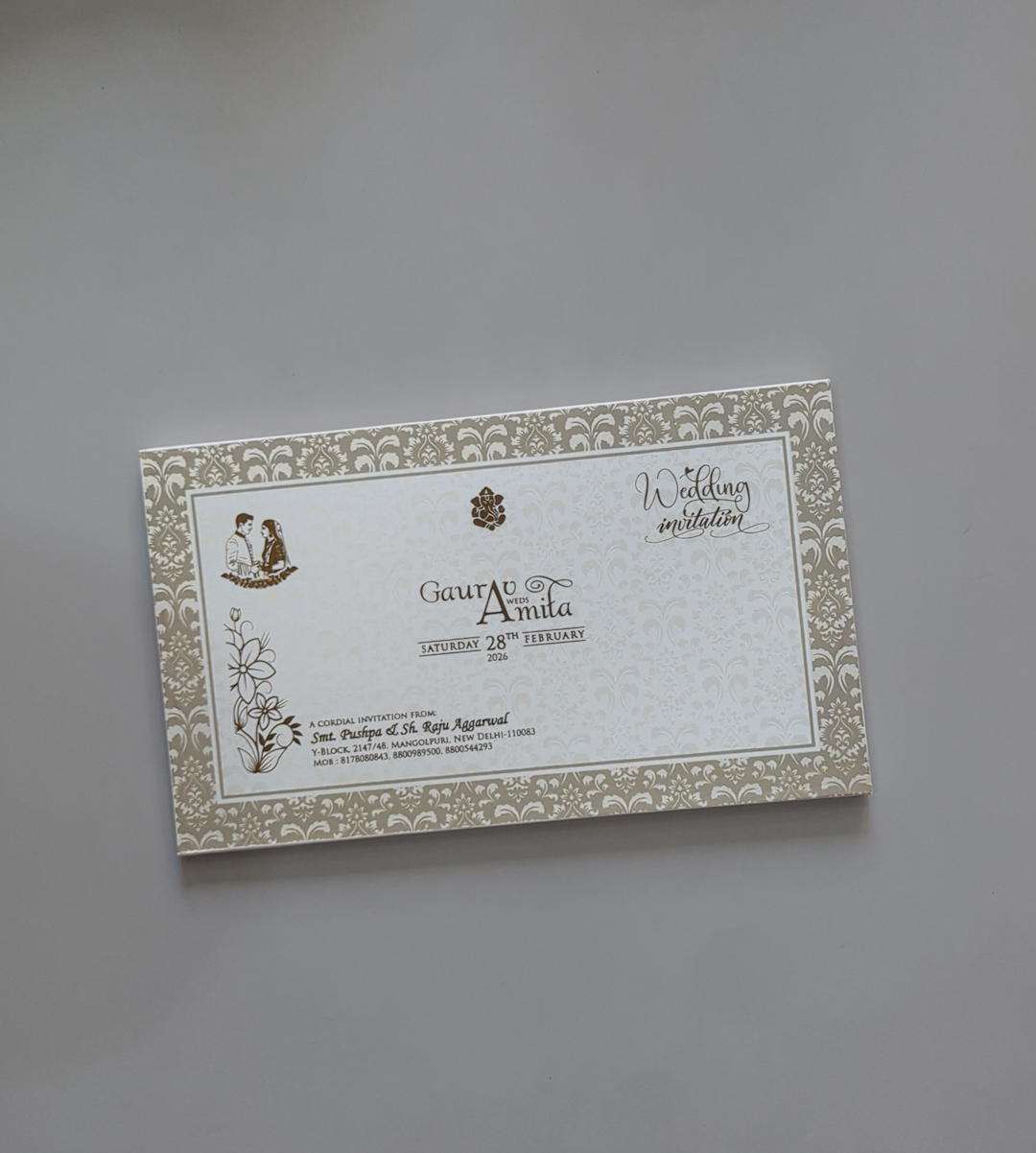 wedding Card 3433
